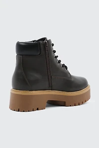 Bottes de randonnée doublées en fausse fourrure