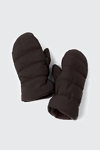 Ardene The Puff Mittens in Chestnut | Polyester