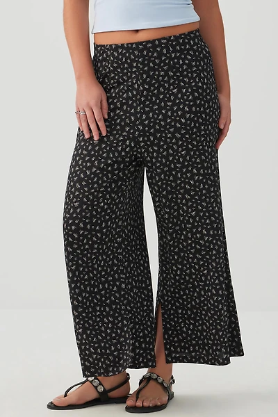 Jupe-culotte à fentes latérales