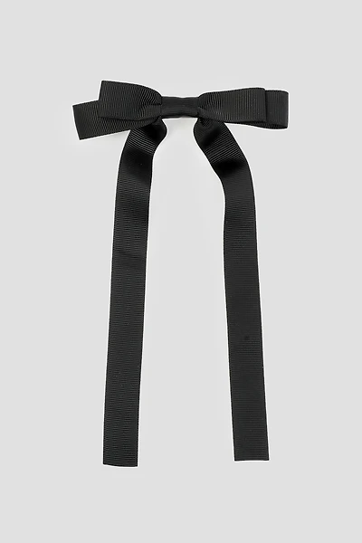 Ardene Ribbon Bow Clip in Black