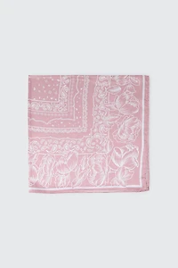 Foulard carré à motif cachemire