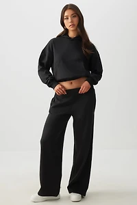 Ardene Wide Leg Sweatpants in | Size | Polyester/Cotton | Fleece-Lined