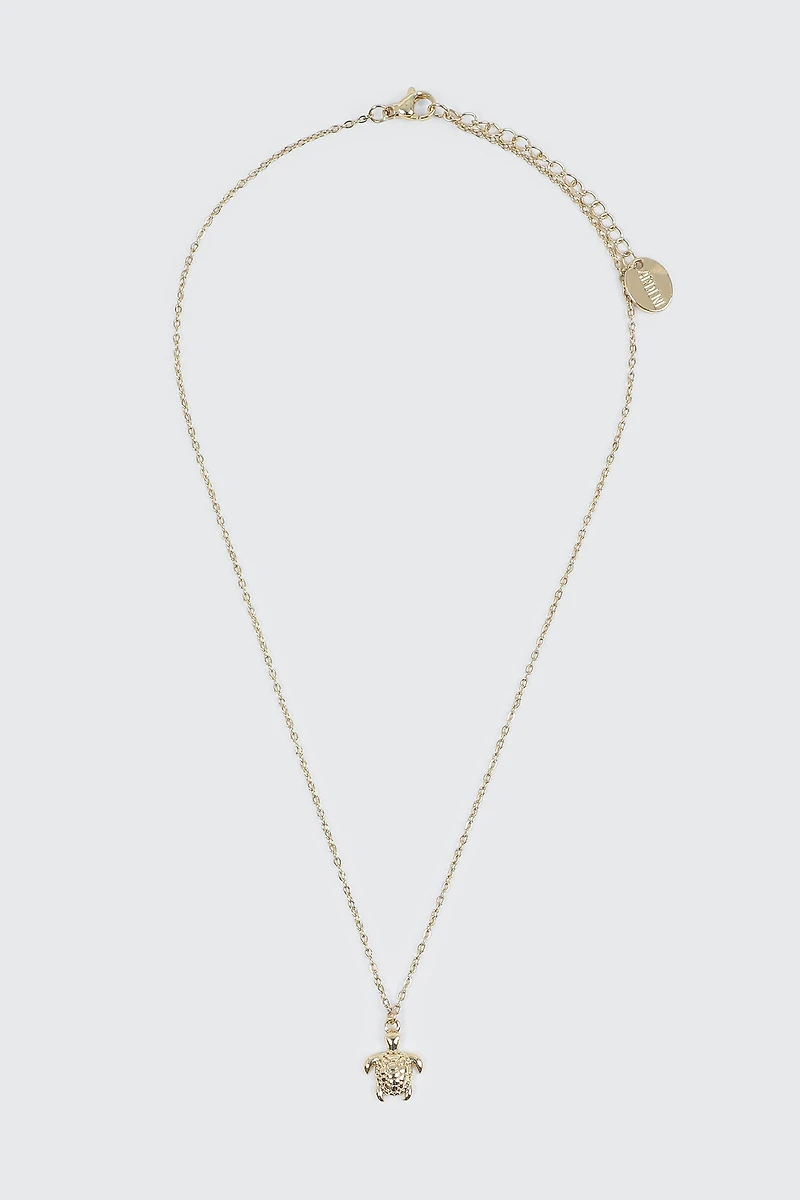 Collier tortue en acier inoxydable
