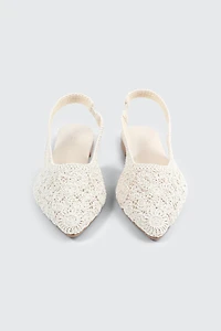 Talons plats crochet à bride arrière