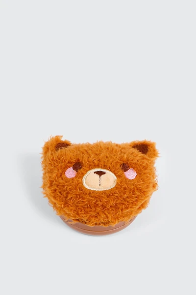 Ardene Kids Teddy Bear Folding Hairbrush in Brown