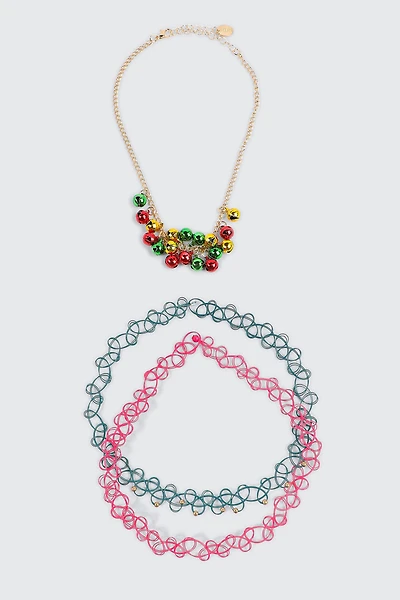 Ardene 3-Pack Festive Choker Necklaces