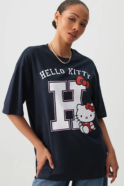 Ardene Hello Kitty T-Shirt in Dark Blue | Size Small | 100% Cotton
