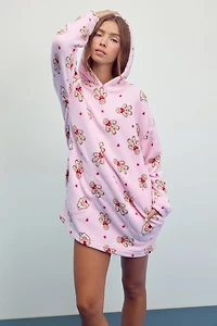 Ardene SUNDAYSOFT Loungy Hoodie in Light Pink | Size | Polyester | Eco-Conscious