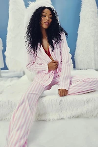 Ardene SNUGSOFT Classic PJ Set in Light Pink | Size | Polyester | Eco-Conscious