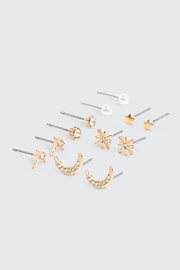 Ensemble-cadeau boucles d'oreilles célestes