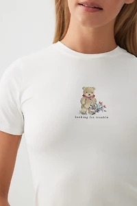 Haut de pyjama graphique en tissu HUSHKNIT