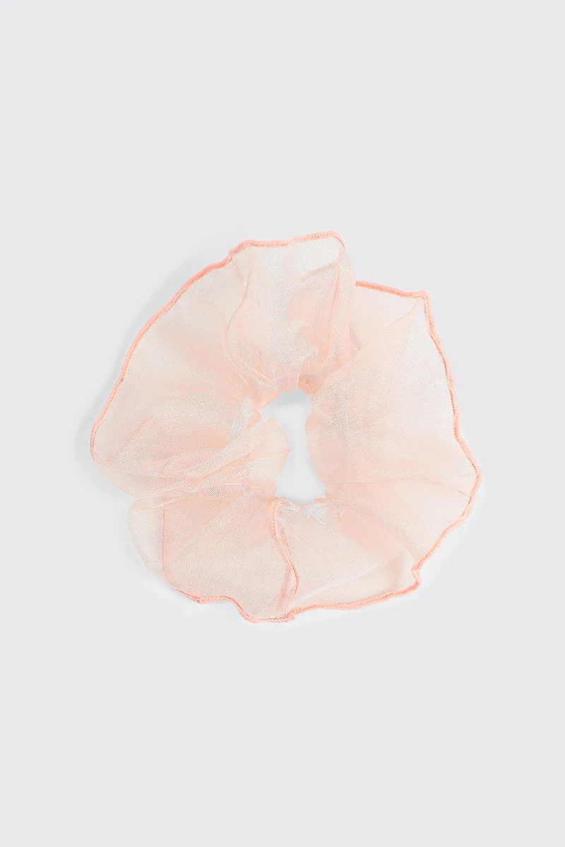 Ardene Tulle Scrunchie in Light Pink | Polyester
