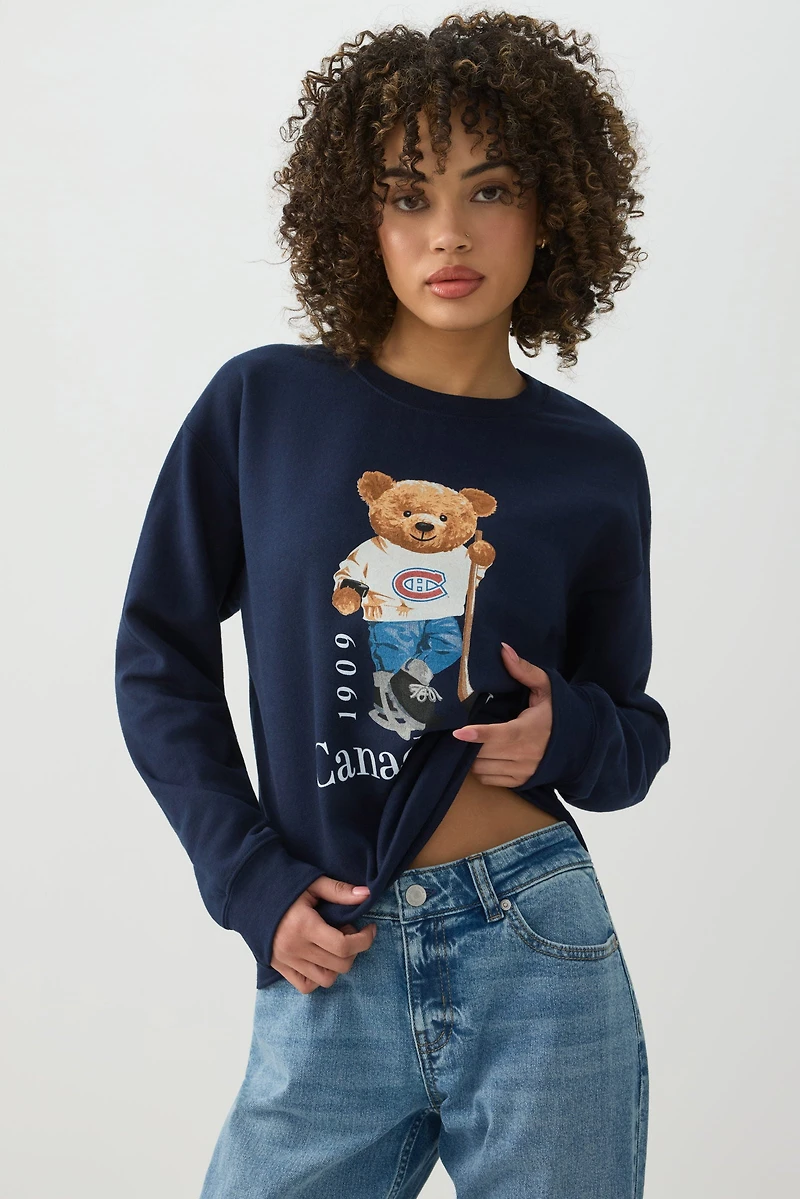 Chandail en molleton ourson des Canadiens