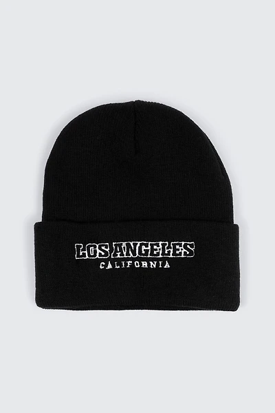 Ardene Los Angeles Beanie in Black | 100% Acrylic