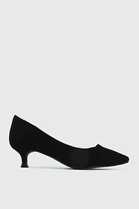 Ardene Kitten Heel Pumps in Black | Size | Eco-Conscious