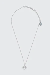 Ardene Saturn Necklace in Silver