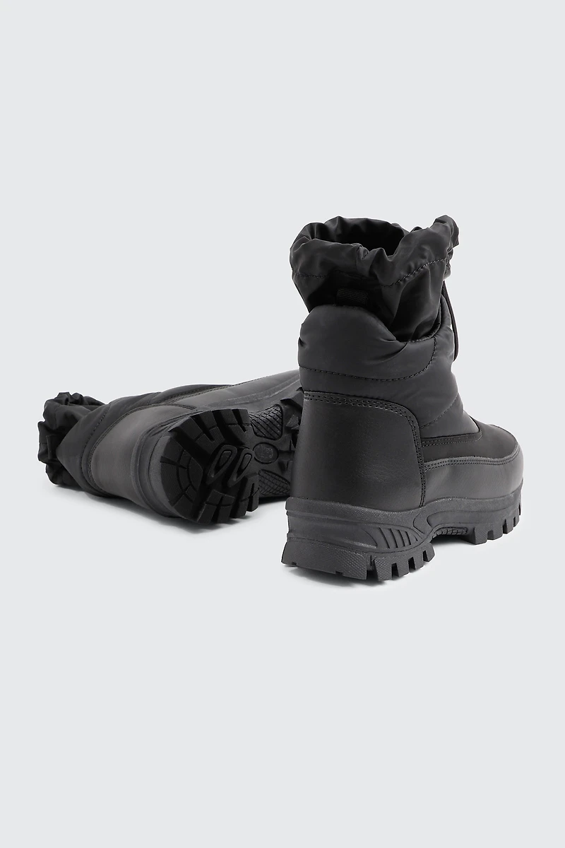 Bottes de neige à lacets élastiques