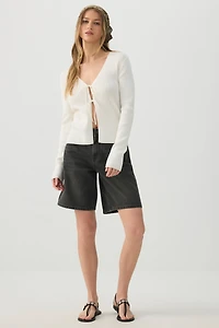 Cardigan noué à l'avant