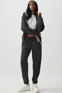 Veste ample à capuchon doublée en sherpa