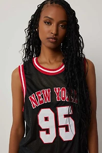 Ardene Sleeveless Basketball Jersey in Black | Size Large | Polyester