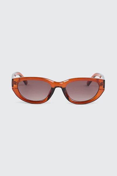 Ardene Cat Eye Sunglasses in Cognac