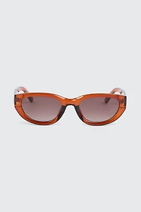 Ardene Cat Eye Sunglasses in Cognac