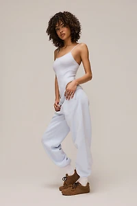 Ardene MADESOFT Fleece Baggy Sweatpants in Ice | Size | Polyester/Cotton | Eco-Conscious