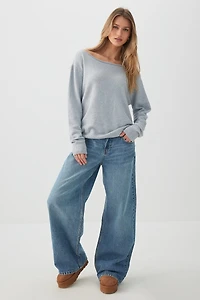 Chandail ample à épaules dénudées