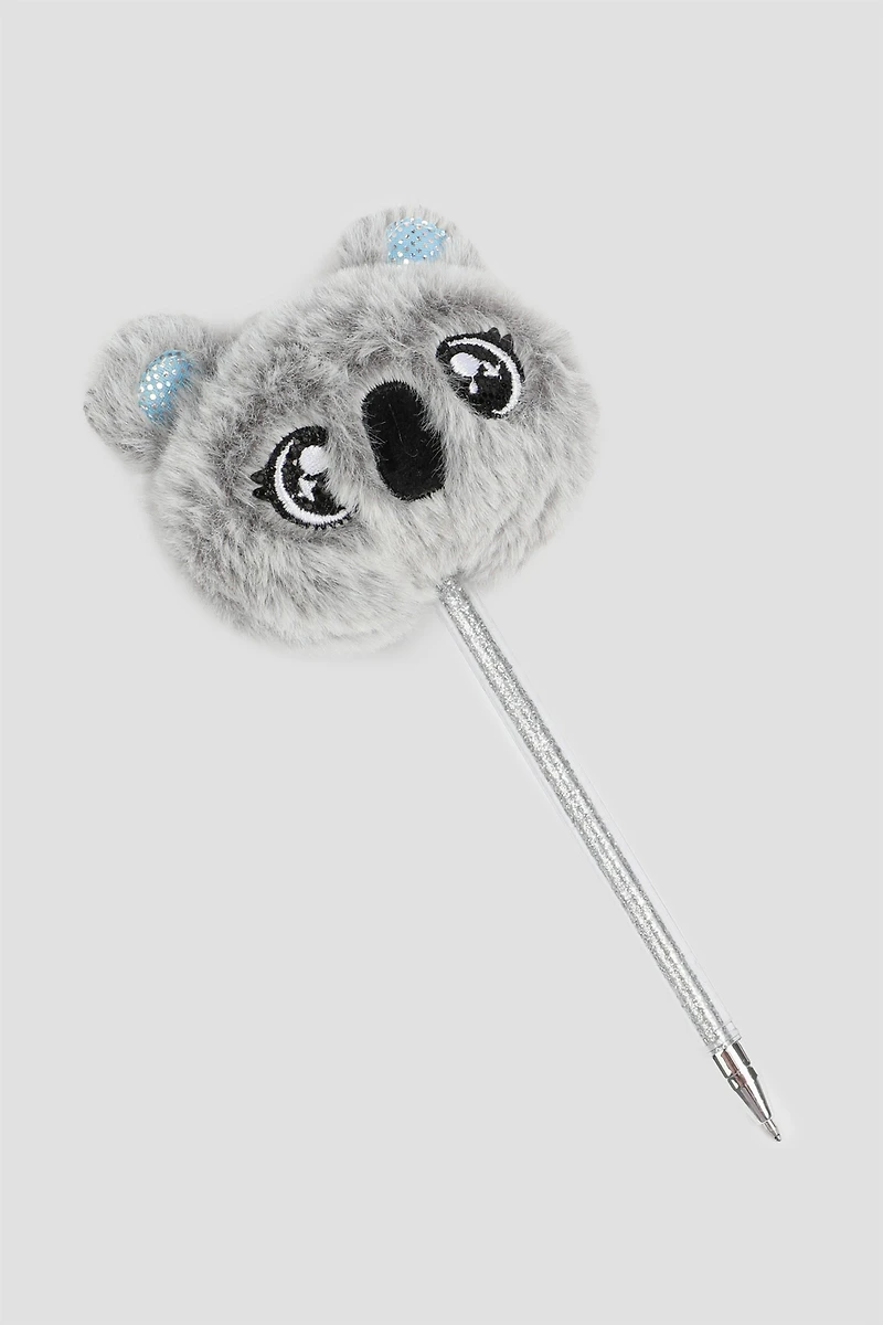 Ardene Kids Koala Pen in Light Grey