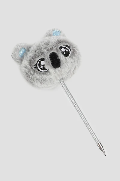 Ardene Kids Koala Pen in Light Grey