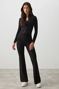 Ardene Butter Flare Leggings in Black | Size XS | Nylon/Elastane
