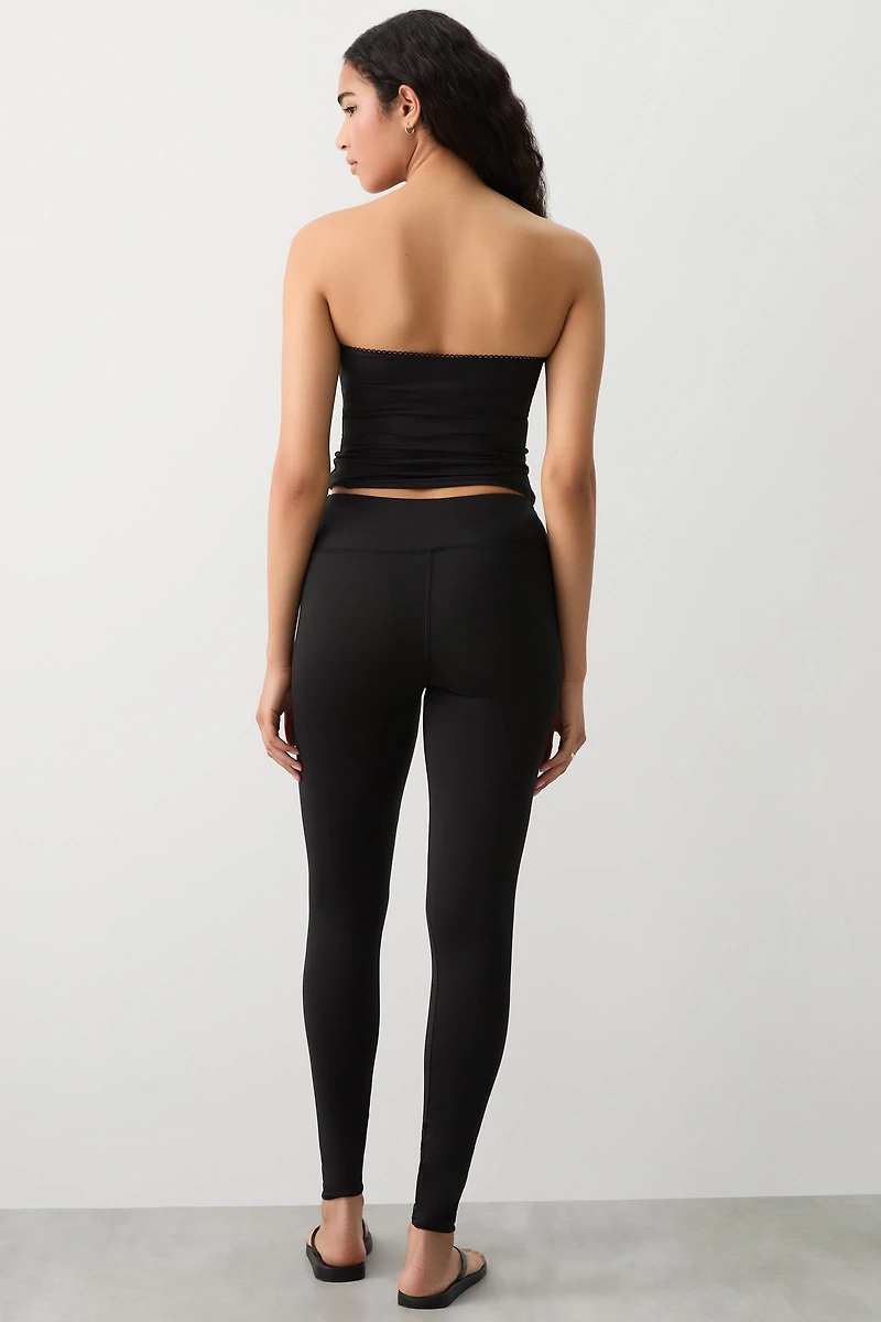 Legging très doux à large bande de taille