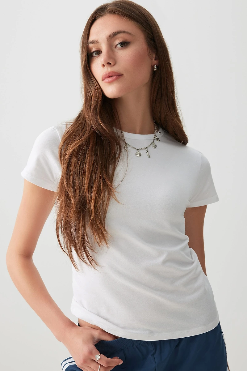 Ardene Effortless Everyday T-Shirt in | Size | Cotton/Elastane | Eco-Conscious