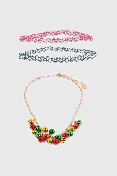Ardene 3-Pack Festive Choker Necklaces