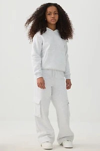 Pantalon cargo à jambe large en Molleton MADESOFT