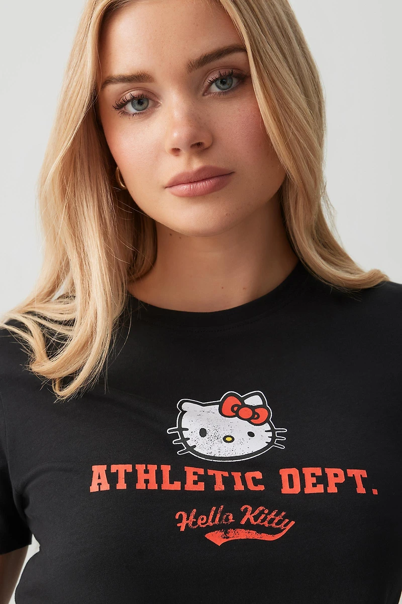 Ardene Hello Kitty Crop T-Shirt in | Size | 100% Cotton