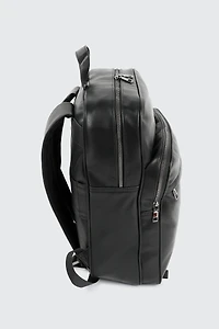 Sac à dos en faux cuir noir