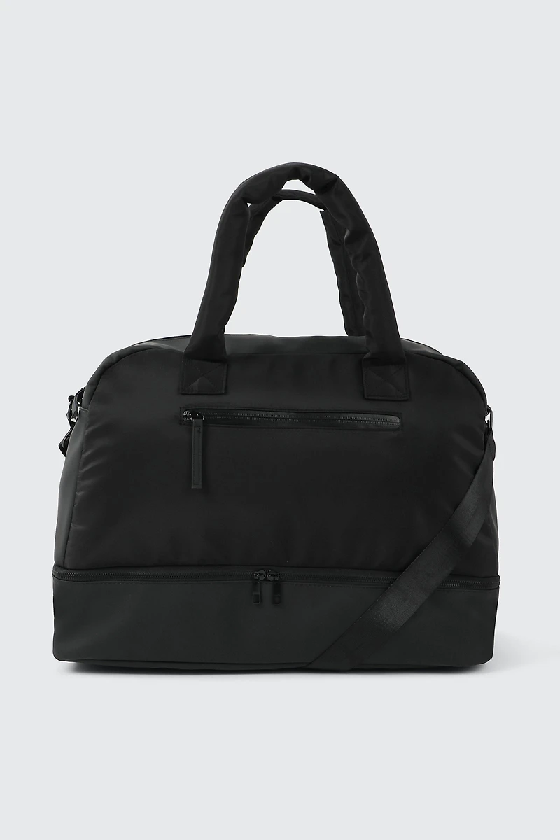 Ardene Nylon Gym Bag in Black | 100% Recycled Polyester | Eco-Conscious