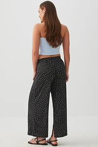 Jupe-culotte à fentes latérales