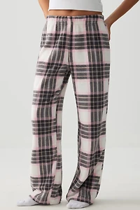 Ardene SUNDAYSOFT Flared PJ Pants in White | Size | Polyester | Eco-Conscious