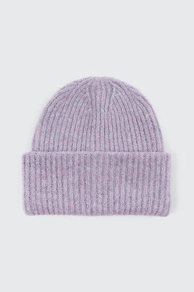 Ardene Chunky Knit Beanie in Lilac | Polyester/Nylon/Elastane