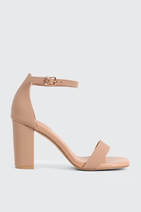 Ardene Faux Suede High Heel Sandals in Beige | Size | Eco-Conscious