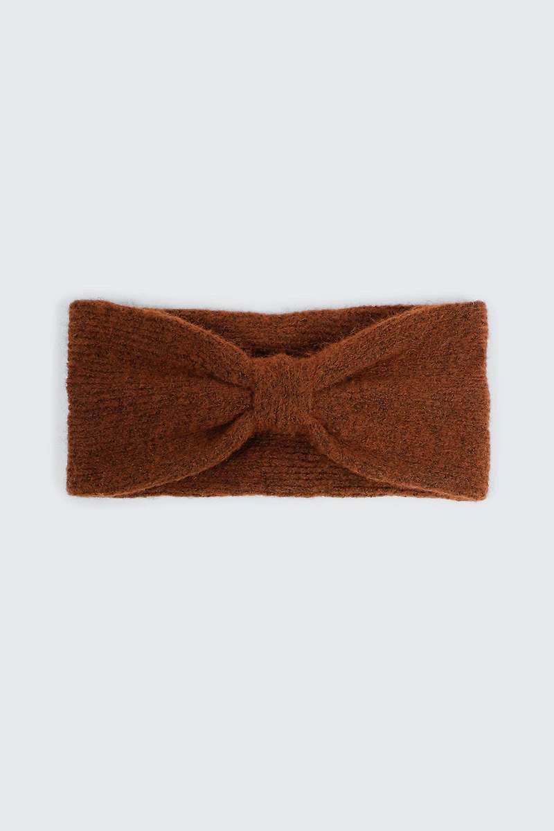 Ardene Knotted Headband in Brown | Polyester/Nylon/Elastane