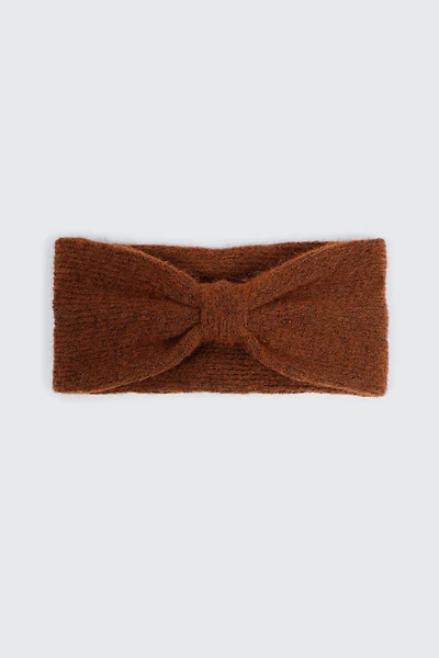 Ardene Knotted Headband in Brown | Polyester/Nylon/Elastane