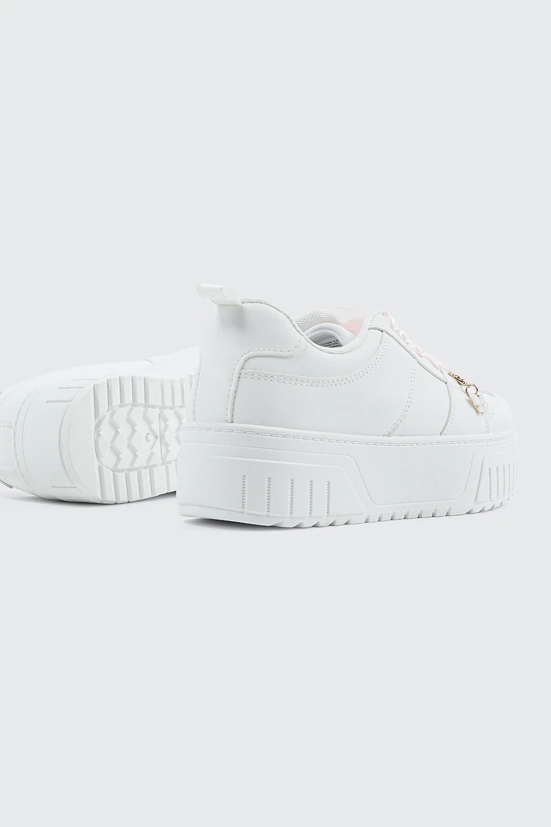 Espadrilles à semelle épaisse et breloque