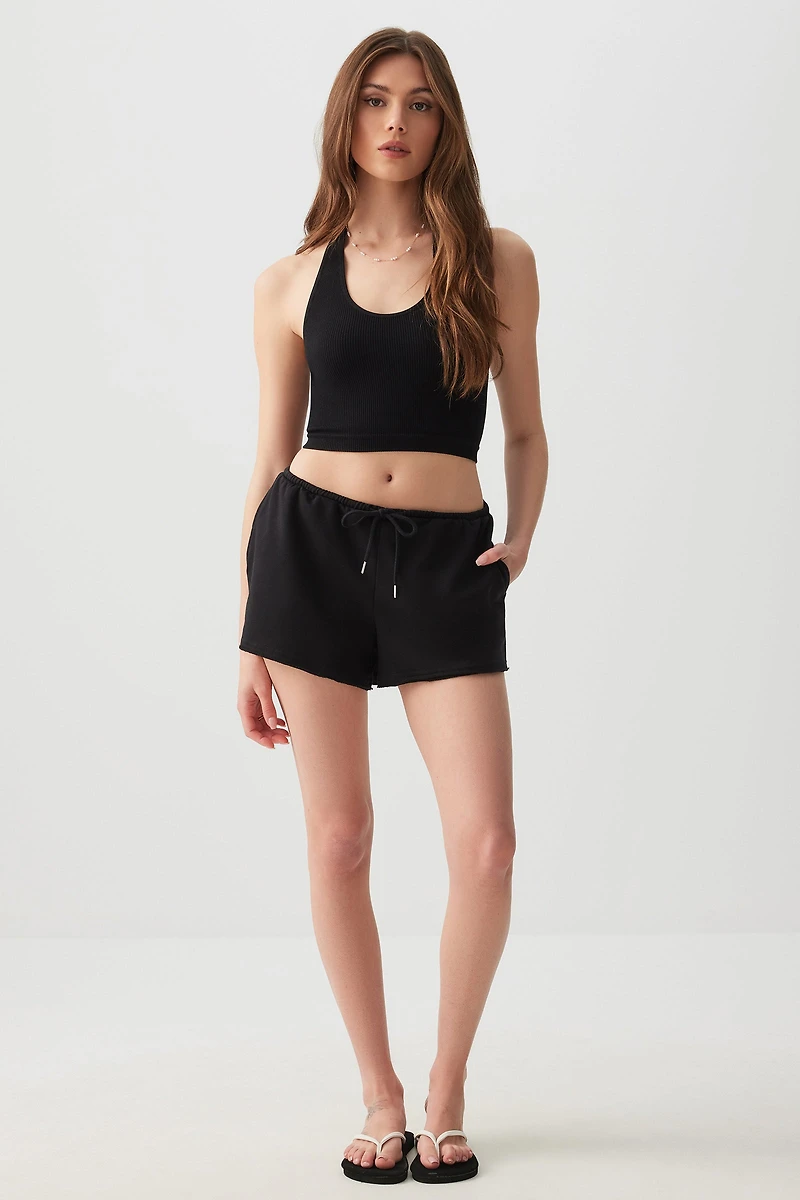 Ardene French Terry Shorts in | Size | Polyester/Cotton/Elastane