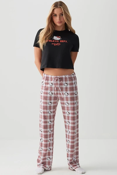 Ardene Hello Kitty Super Soft PJ Pants in Pink | Size | Polyester/Spandex