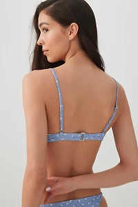 Haut de maillot noué minifleurs