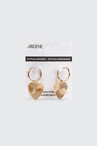 Anneaux à breloque de cœur