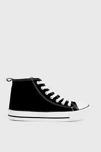 Ardene Canvas High Top Sneakers in | Size | Rubber | Eco-Conscious
